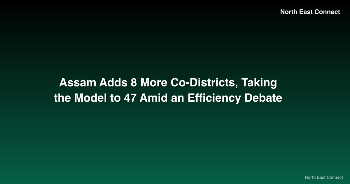Assam Adds 8 More Co-Districts, Taking the Model to 47 Amid an Efficiency Debate