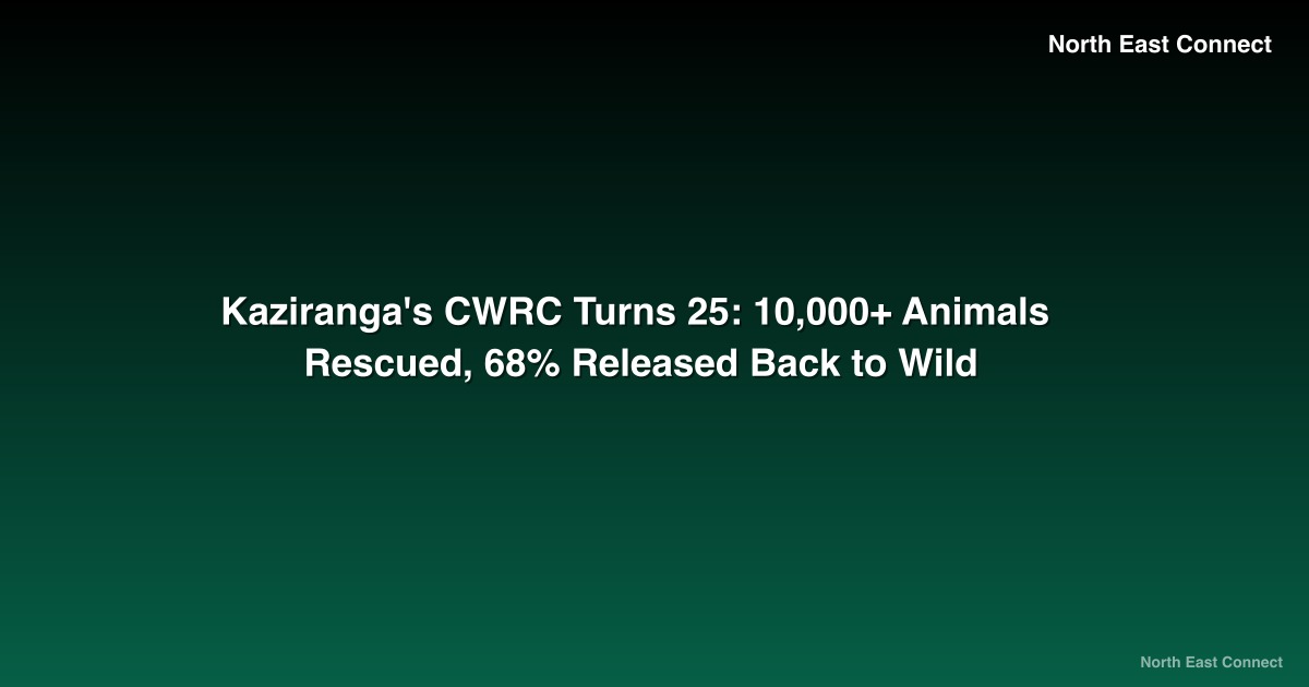Kaziranga's CWRC Turns 25: 10,000+ Animals Rescued, 68% Released Back to Wild
