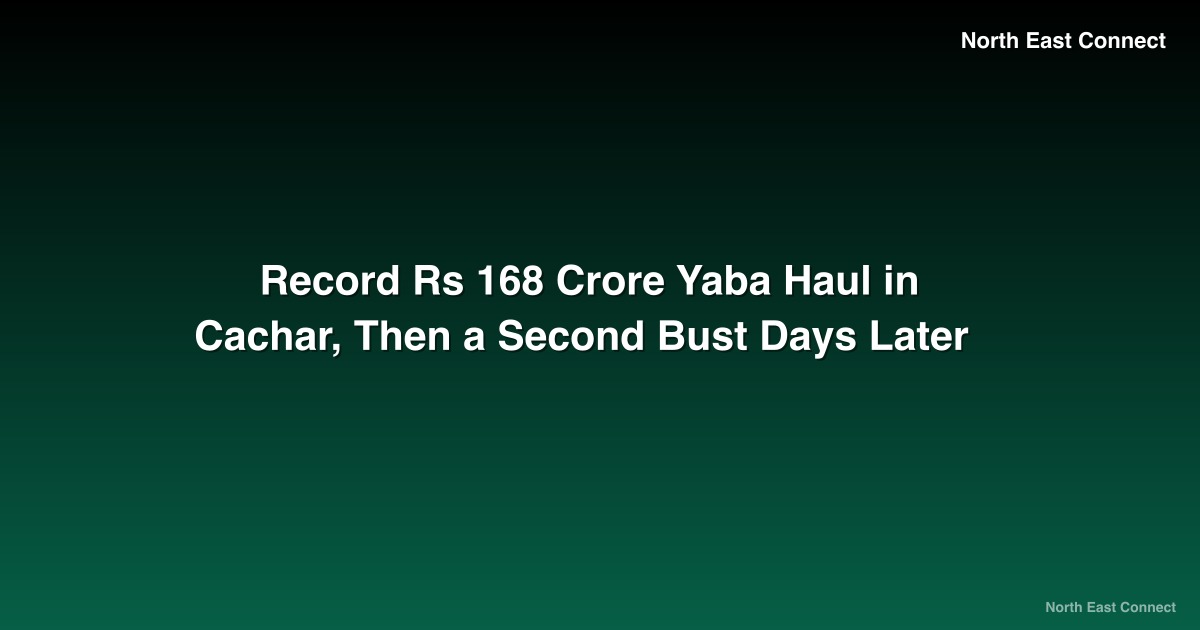 Record Rs 168 Crore Yaba Haul in Cachar, Then a Second Bust Days Later