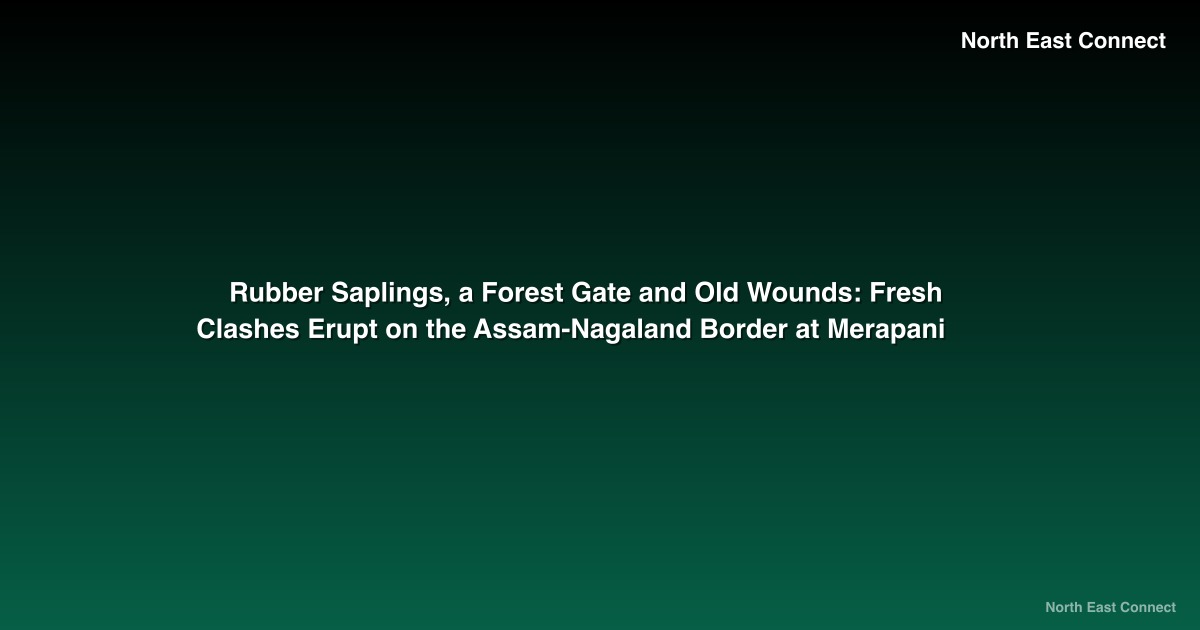 Rubber Saplings, a Forest Gate and Old Wounds: Fresh Clashes Erupt on the Assam-Nagaland Border at Merapani